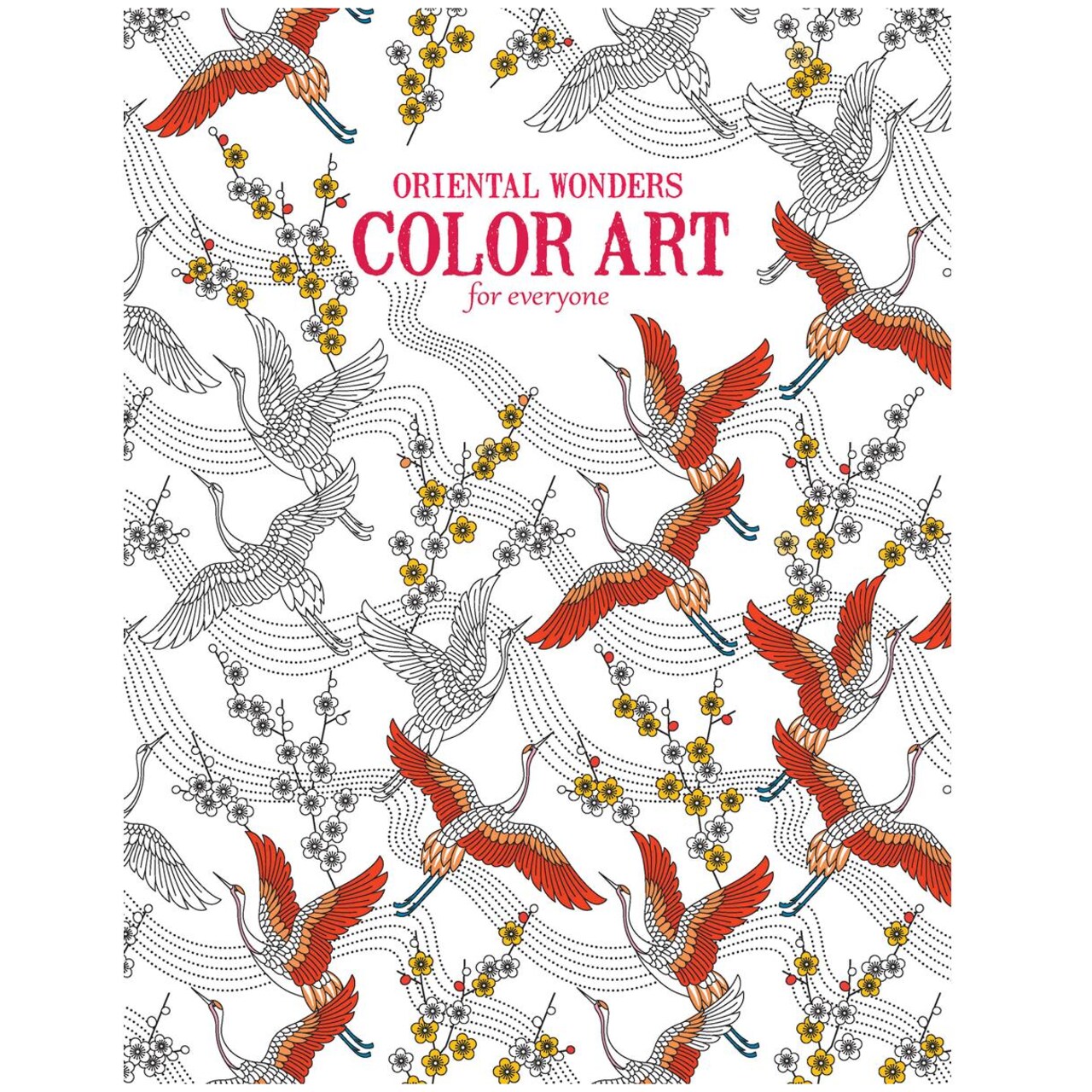 Leisure Arts Oriental Wonders Adult Coloring Book, Stress Relief & Relaxation Coloring Book for Adults with Intricate Asian Designs, Mandalas, Premium Perforated Pages, 24 Unique Patterns